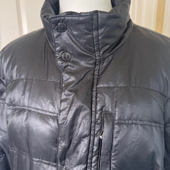Tech by Tumi Black Puffer Jacket Men’s Large Zip Chest Pocket Lightweight - Picture 2 of 16